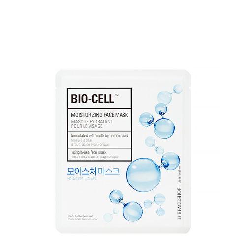 Download The Face Shop Bio Cell Moisturizing Face Mask 25g Mykbeauty PSD Mockup Templates
